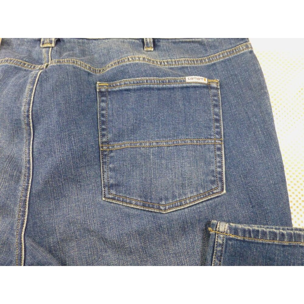 NWT Carhartt Womens Plus Original Fit Straight Leg Blue Denim Jeans 22W Regular - Picture 14 of 16